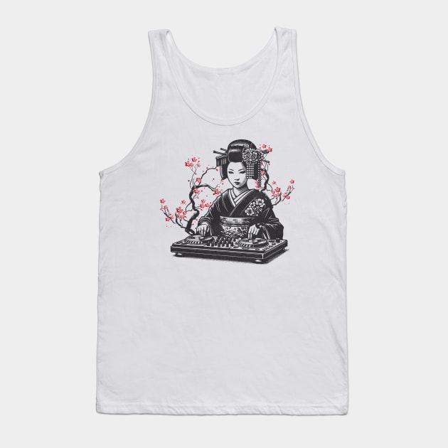 Geisha DJ Tank Top by susanne.haewss@googlemail.com